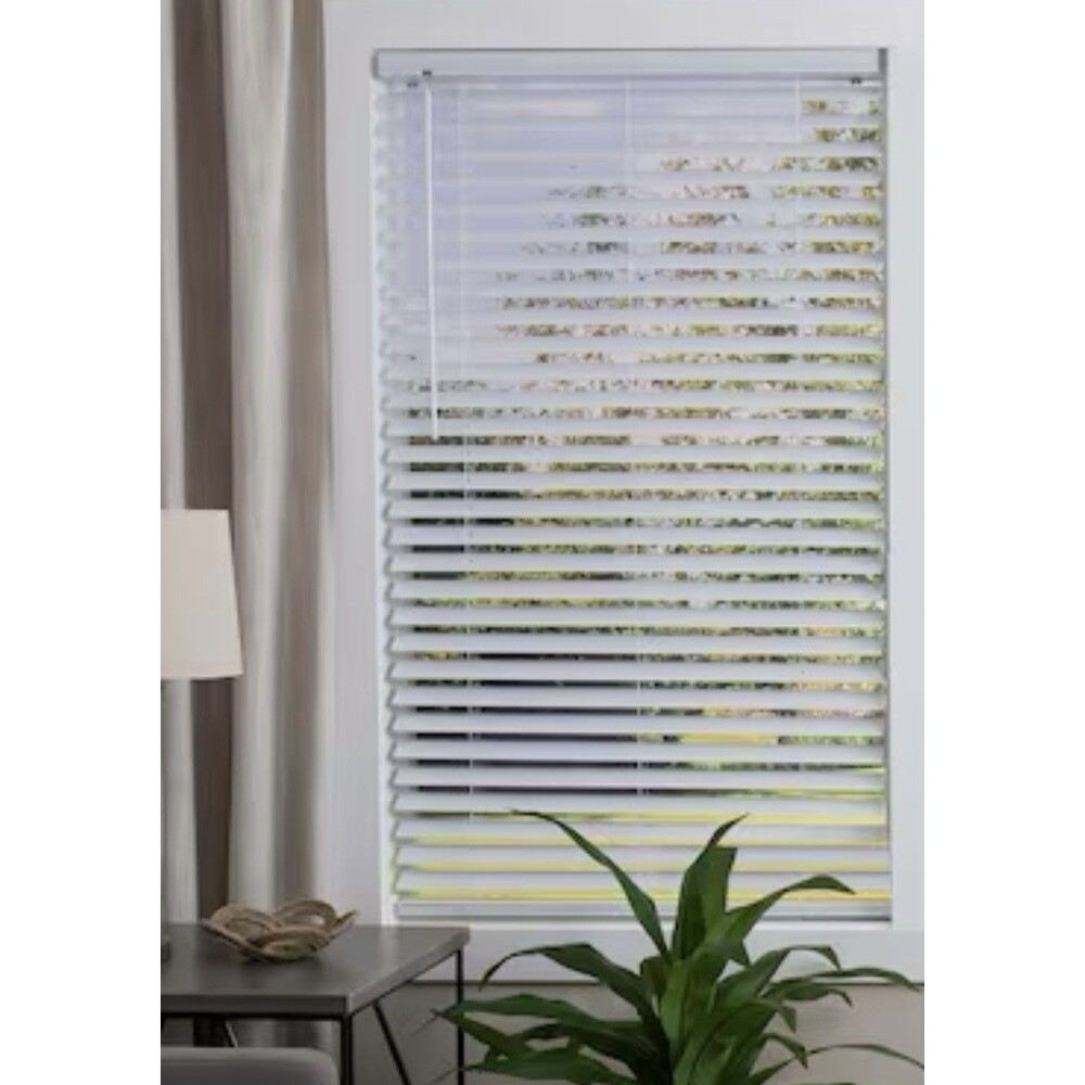 44"x48" White Vinyl 2" Plantation Blind